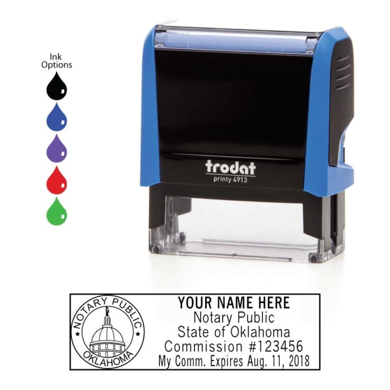 Oklahoma Notary Stamp Order Online Fast Shipping