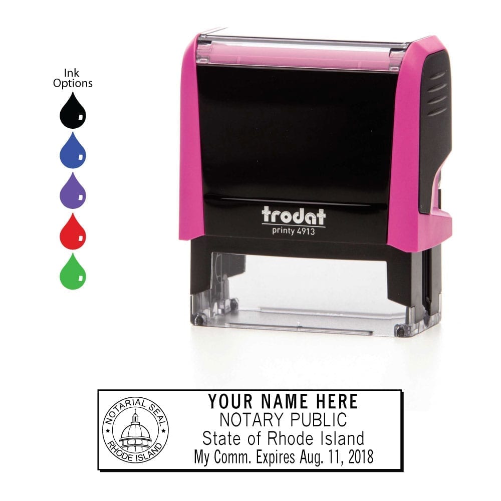 Rhode Island Notary Stamp Order Online Fast Shipping