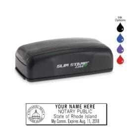 Rhode Island Notary Stamp - PSI 2264 Slim