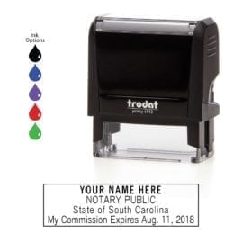 South Carolina Notary Stamp - Trodat 4913 Black
