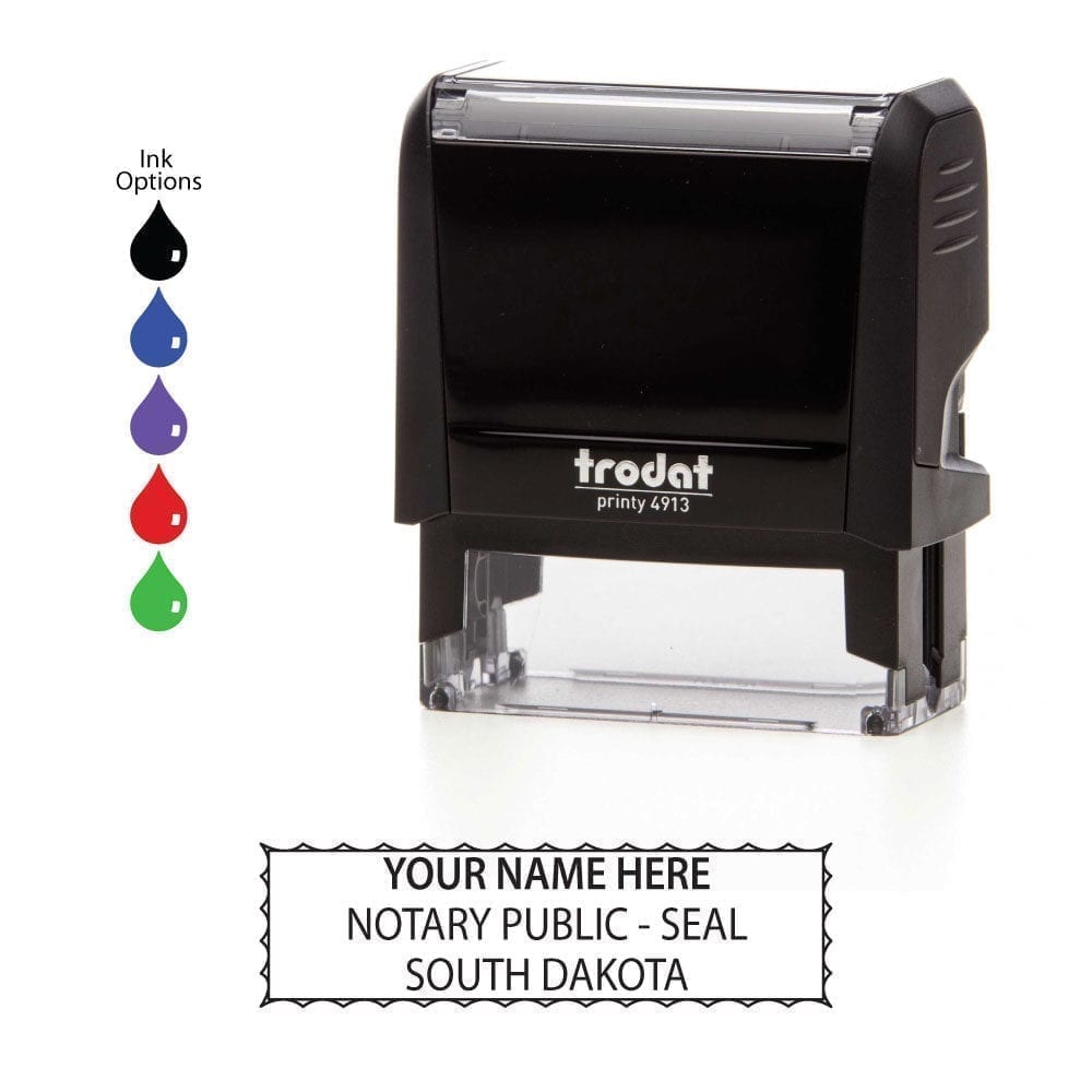 South Dakota Notary Stamp - Trodat 4913 Black