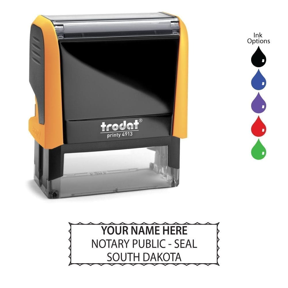 South Dakota Notary Stamp - Trodat 4913 Mango