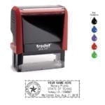 Texas Notary Stamp – Trodat 4913 Flame Red