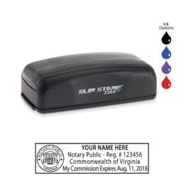 Virginia Notary Stamp - PSI 2264 Slim