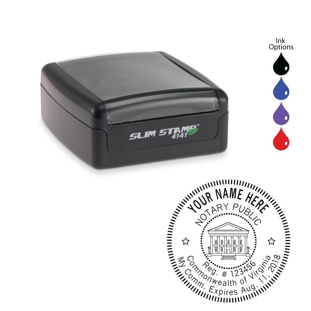 Virginia Notary Stamp - PSI 4141 Slim