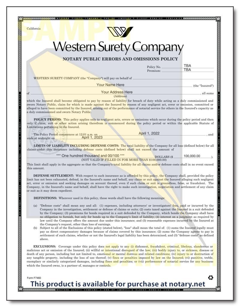 California Notary E&O Insurance » Email Delivery »