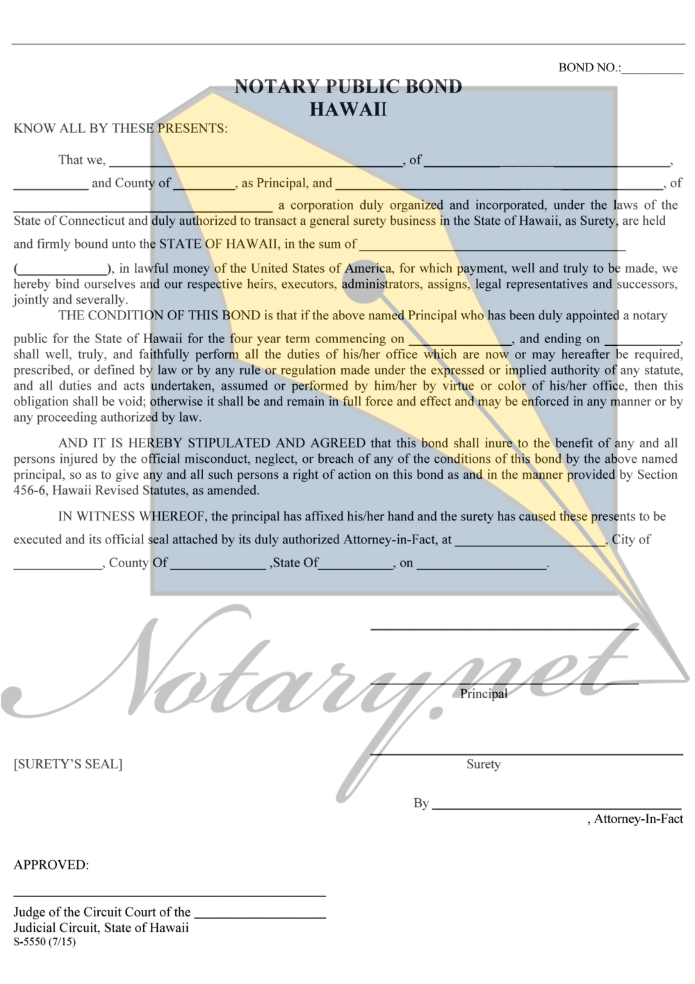 hawaii notary bond