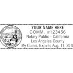 california notary stamp