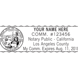 california notary stamp