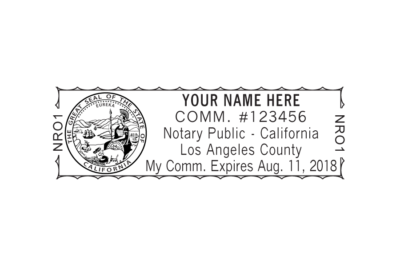 Custom California Notary Stamp » Notary.net