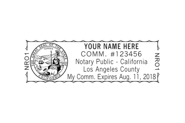 california notary stamp