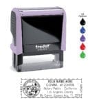 California Notary Stamp – Trodat 4913 – Lilac