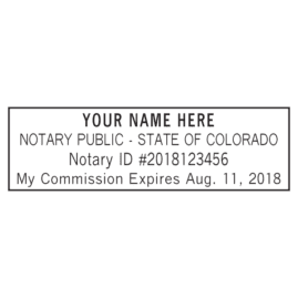 colorado notary stamp