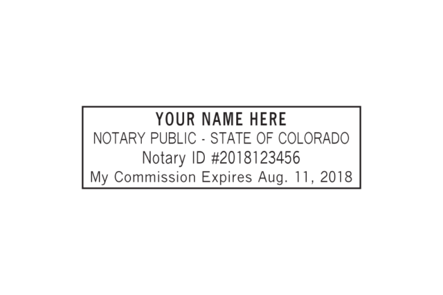 Colorado Notary Stamp » Notary.net