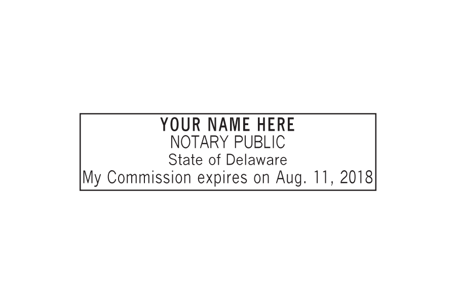 delaware notary stamp