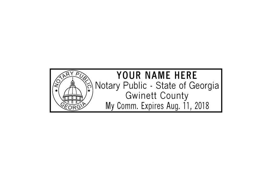 Georgia notary stamp
