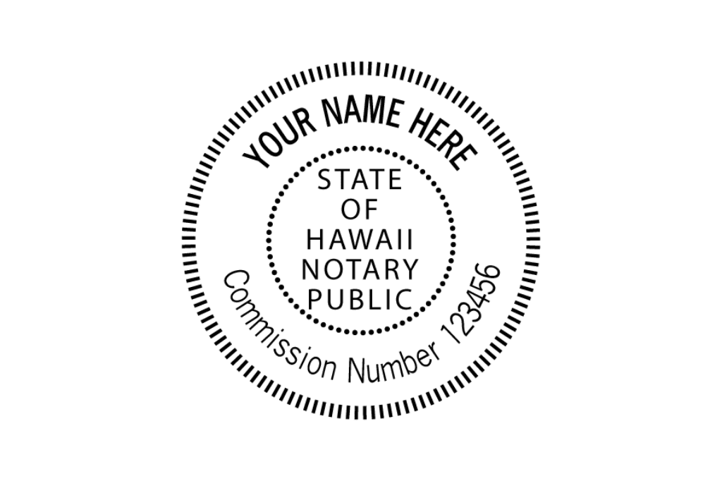 hawaii notary stamp