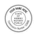 hawaii notary stamp