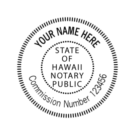 hawaii notary stamp