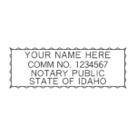 idaho notary stamp