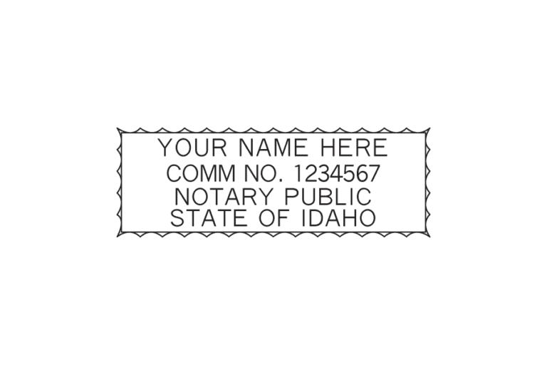 Idaho Notary Stamp »