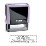 Illinois Notary Stamp – Trodat 4913 – Lilac