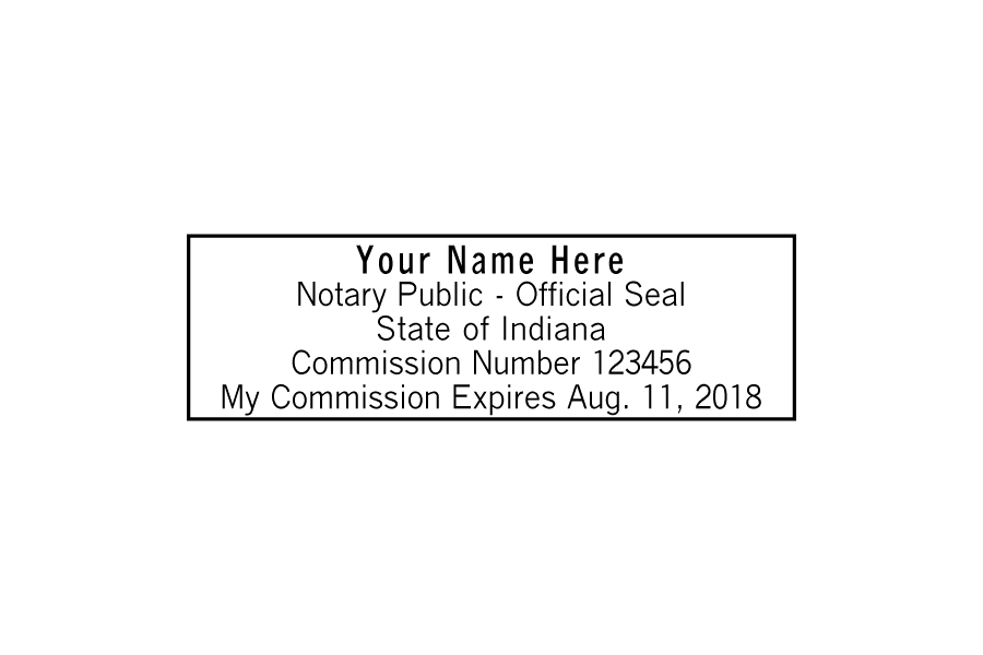 indiana notary stamp