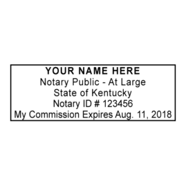 kentucky notary stamp