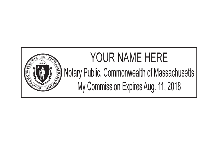 Massachusetts notary stamp