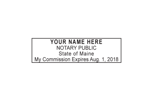 Custom Maine Notary Stamp » Fast Shipping » Notary.net