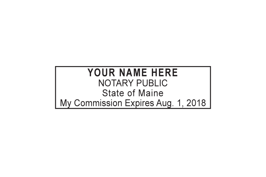 maine notary stamp