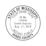 mississippi notary stamp