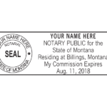 montana notary stamp