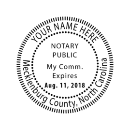 north carolina notary seal