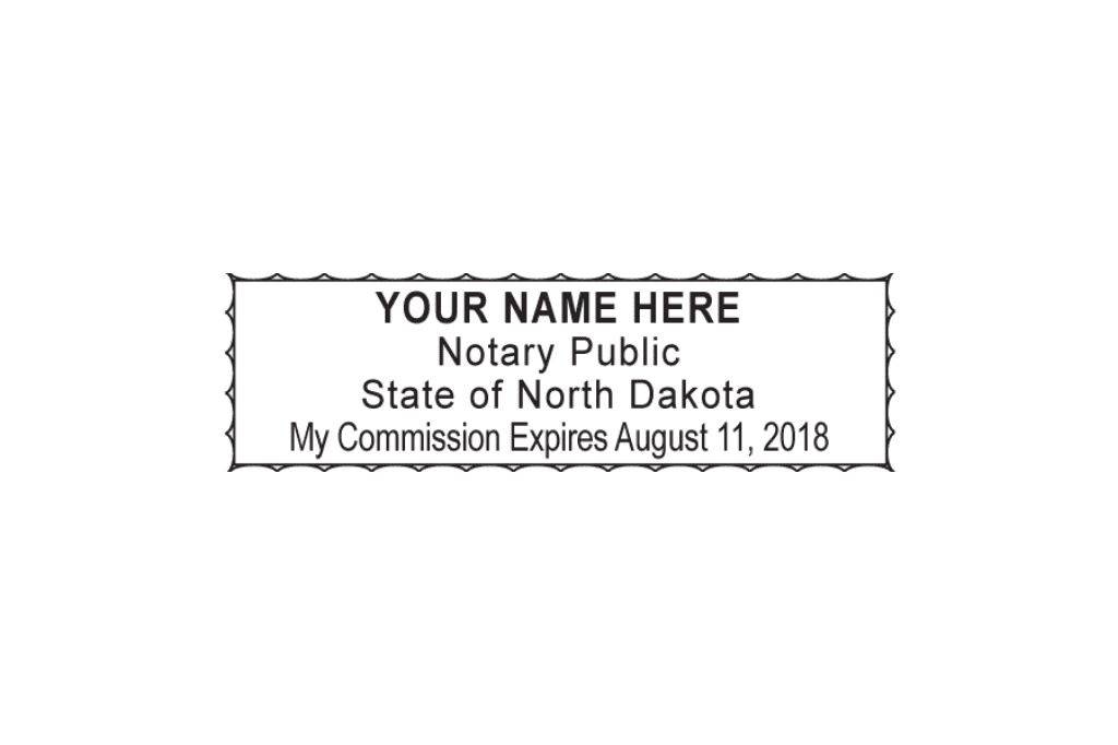 north dakota notary stamp