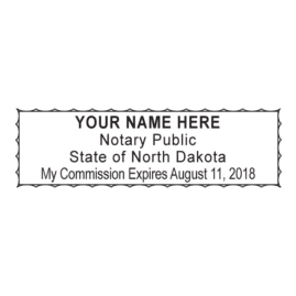 north dakota notary stamp