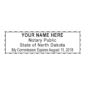 north dakota notary stamp