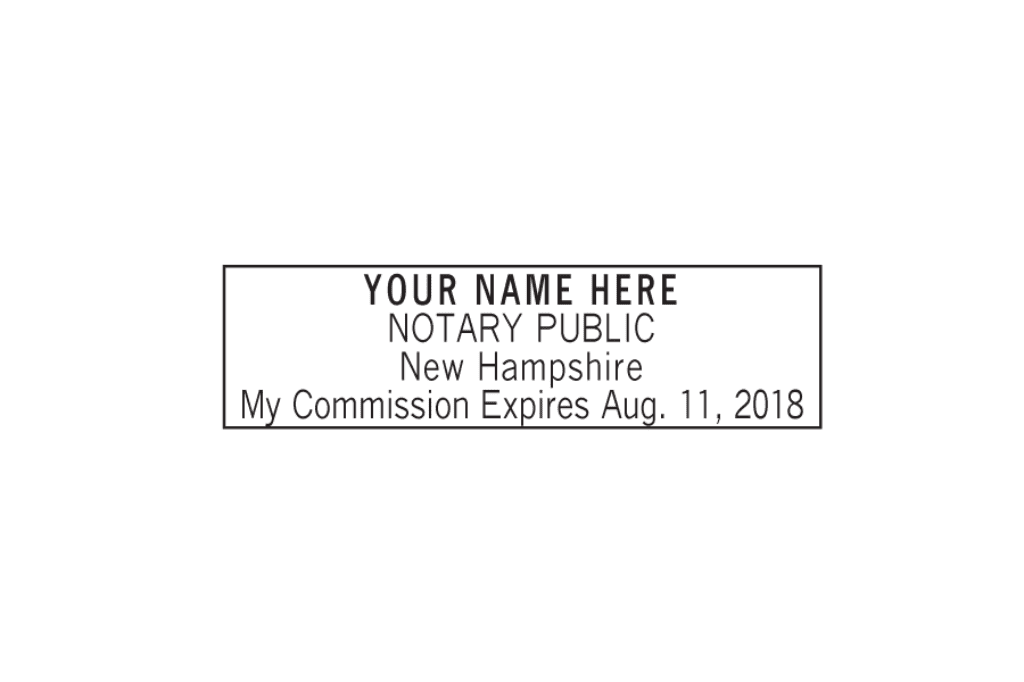 new hampshire notary stamp