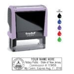 New Jersey Notary Stamp – Trodat 4913 – Lilac