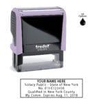 New York Notary Stamp – Trodat 4913 – Lilac