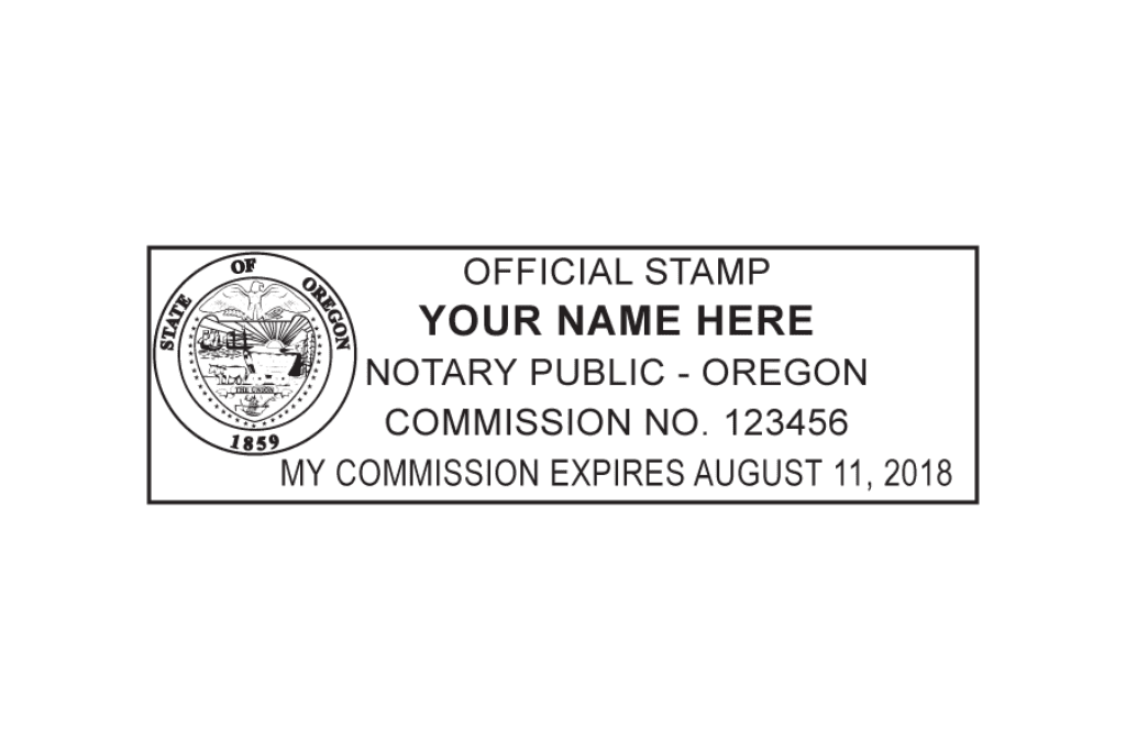 Oregon Notary Stamp 7404