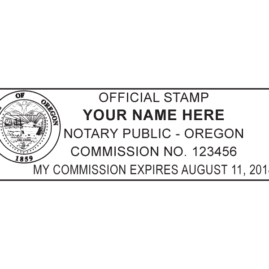 oregon notary stamp