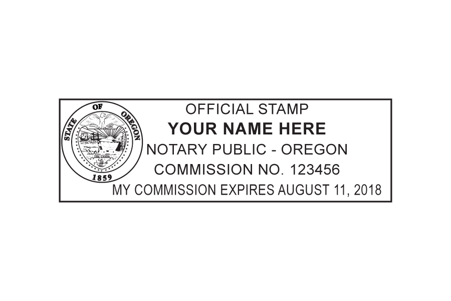 oregon notary stamp
