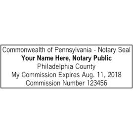 pennsylvania notary stamp