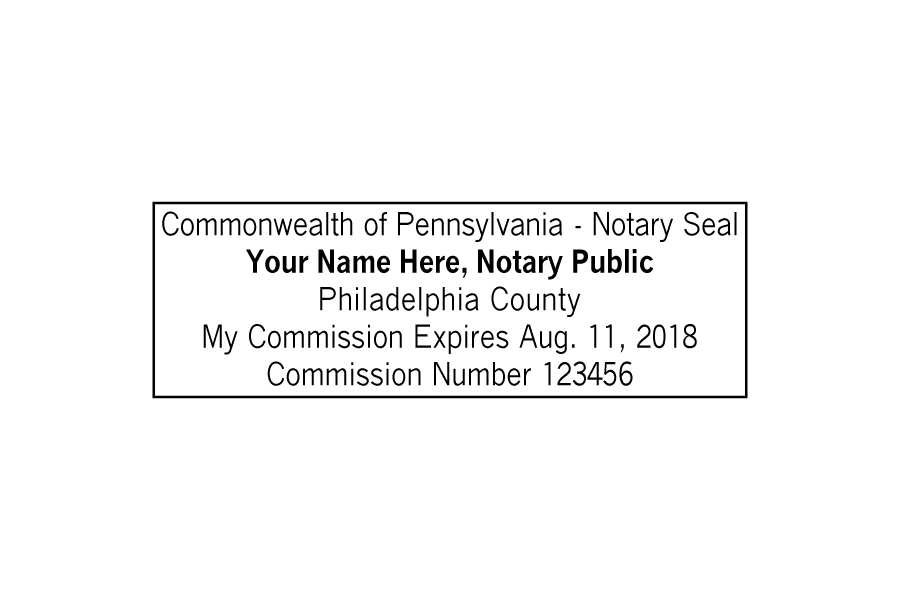 pennsylvania notary stamp