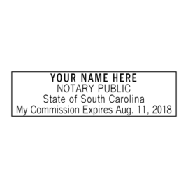 south carolina notary stamp