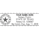 texas notary stamp