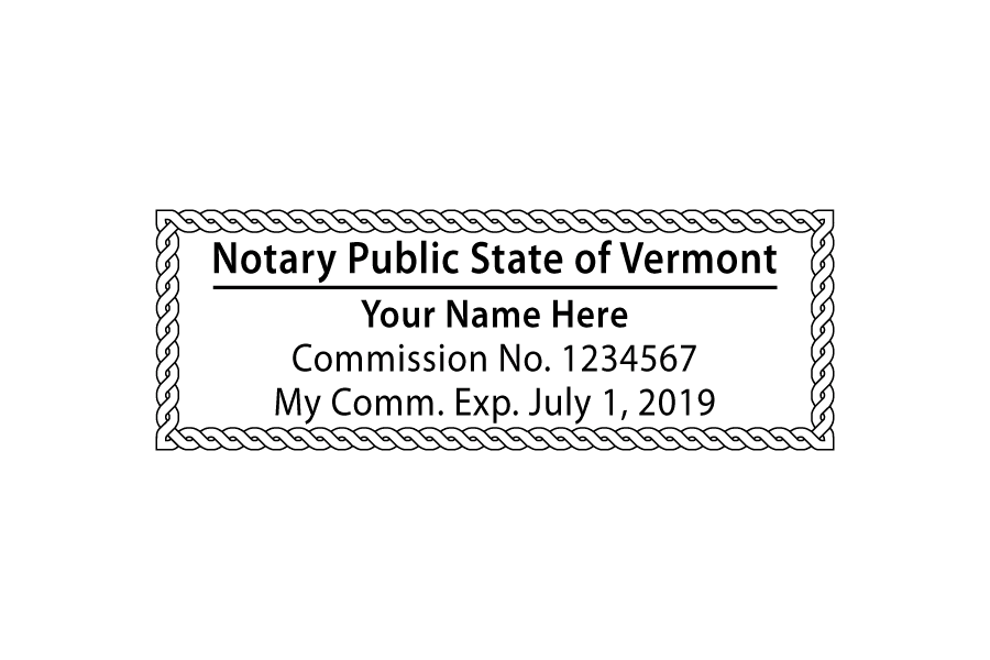 vermont notary stamp