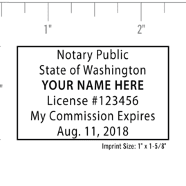 washington notary stamp