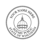 Wisconsin Notary Stamp Impression